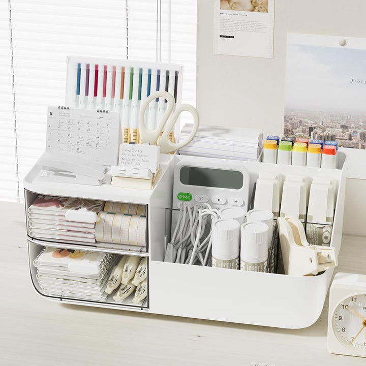 Multi-Functional Desk Organizer with Drawers and Compartments Kalsten