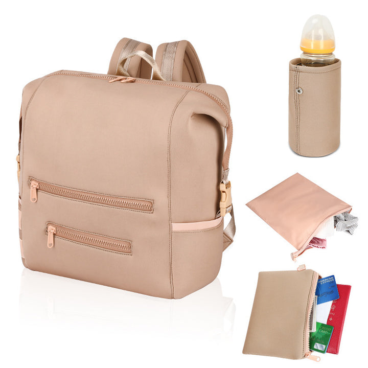 Multi-Functional Diaper Backpack with Insulated Bottle Holder Kalsten