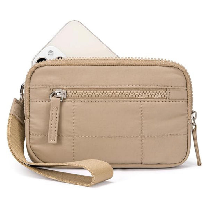 Stylish and Practical Cosmetic Clutch with Removable Carrying Strap Kalsten