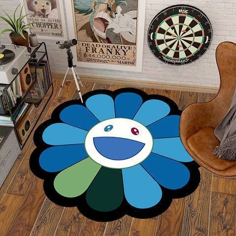 Artistic Flower Shaped Area Rug Kalsten
