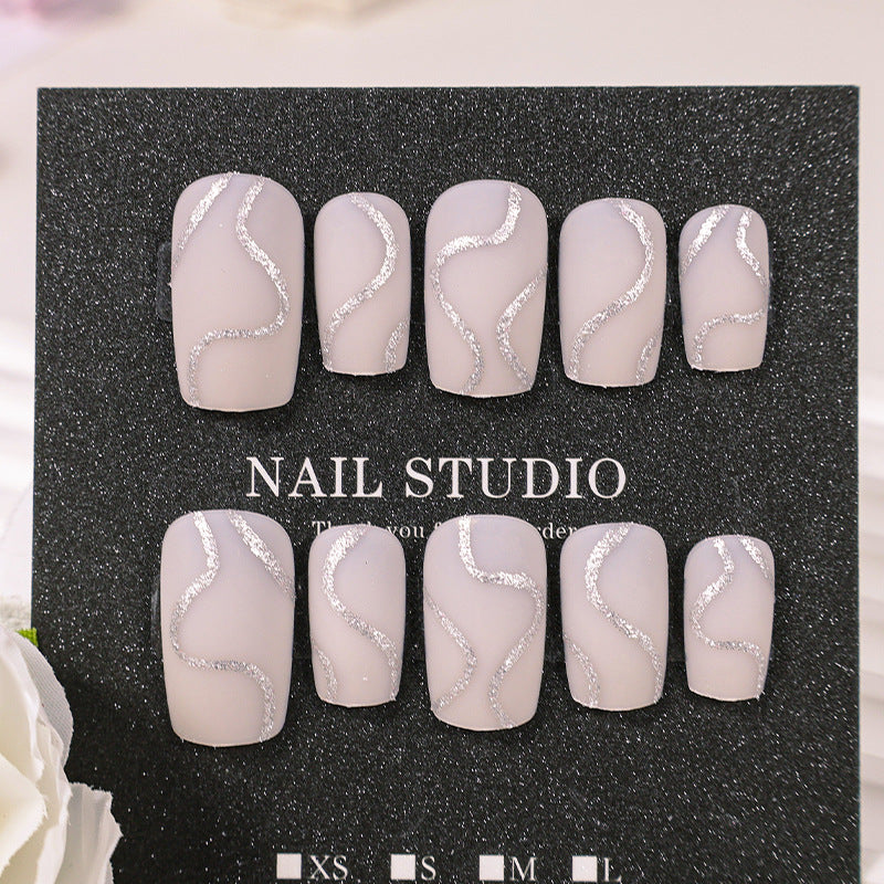 Artificial nails with glittering accents Kalsten