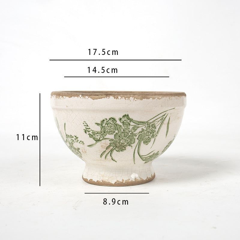 Floral Ceramic Planter Kalsten