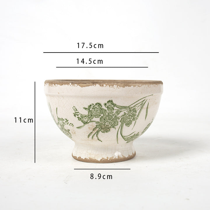 Floral Ceramic Planter Kalsten