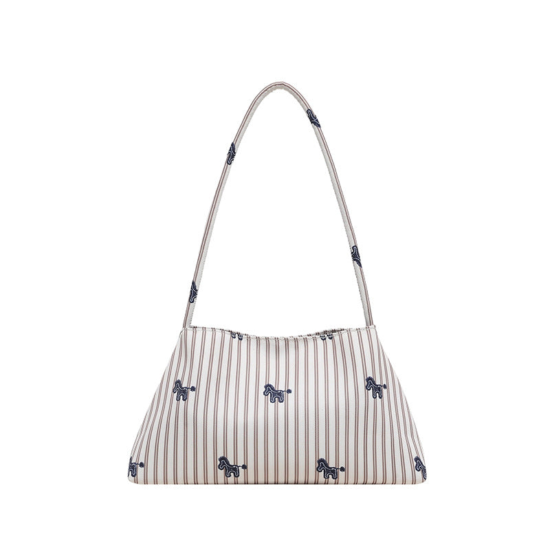 WoChic Embroidered Striped Shoulder Bag Kalsten