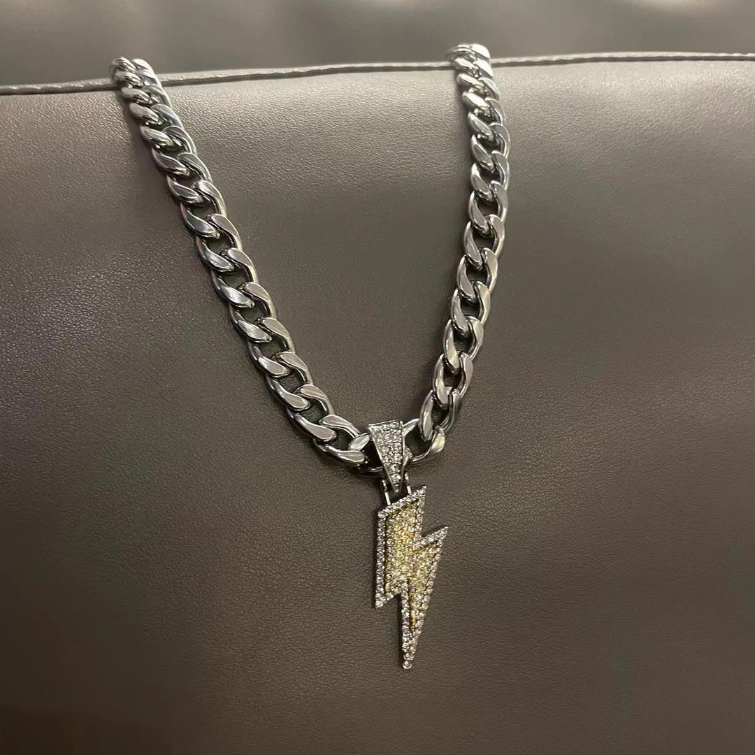 Lightning Bolt Pendant Necklace Kalsten