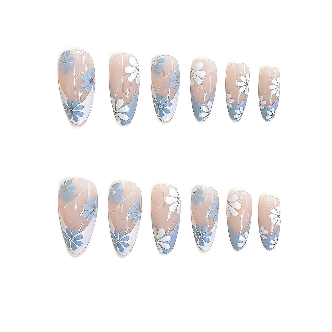 Floral Design Press-On Nail Set Kalsten