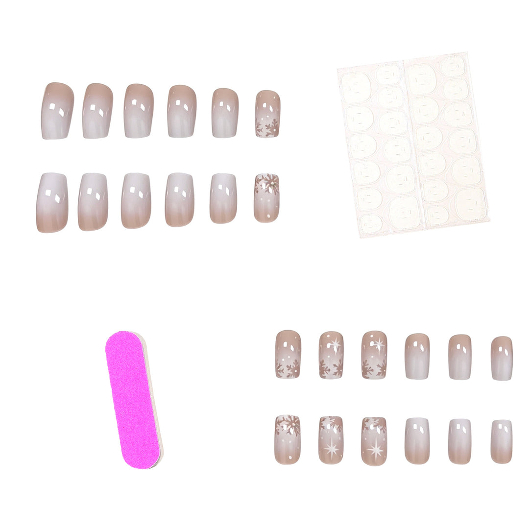 Elegant Frosted Winter Nail Art Enhancements Kalsten