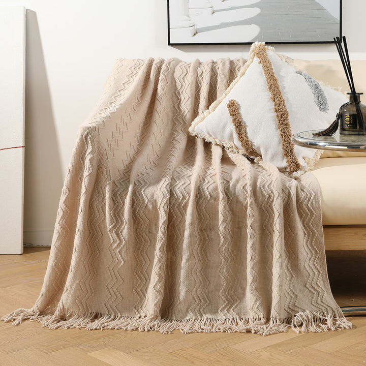 Stylish Textured Throw Blanket