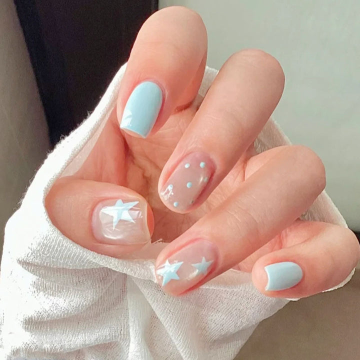 Elegant French Tip Press-On Nail Set Kalsten