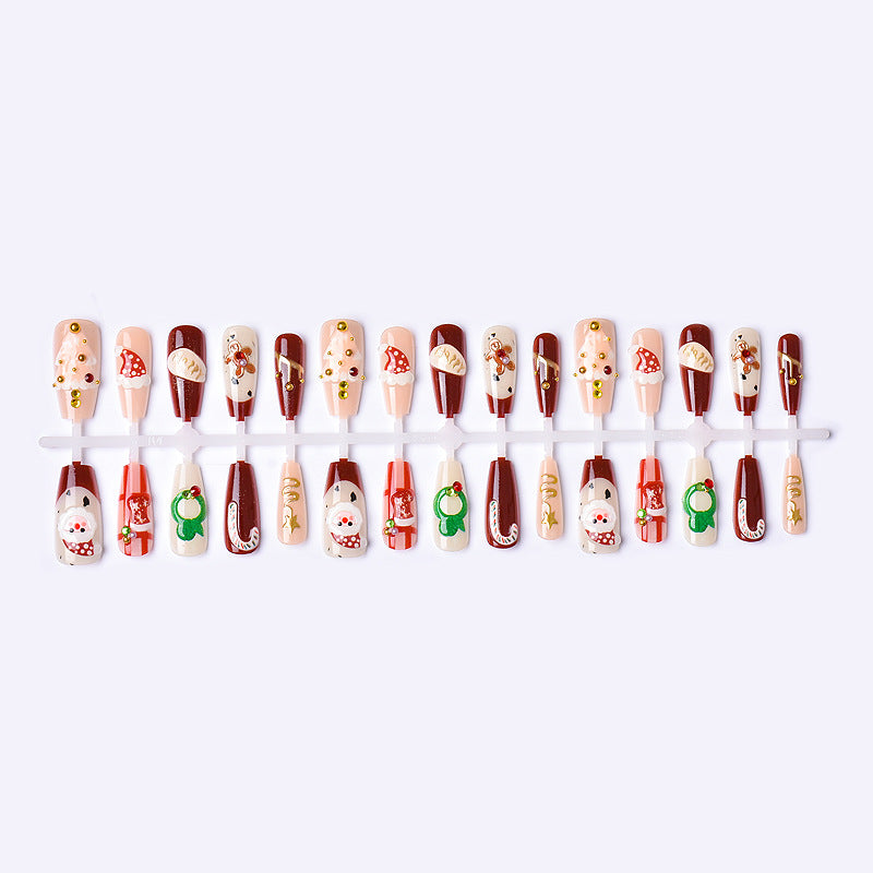 Holiday-Themed Decorative Press-On Nails Kalsten