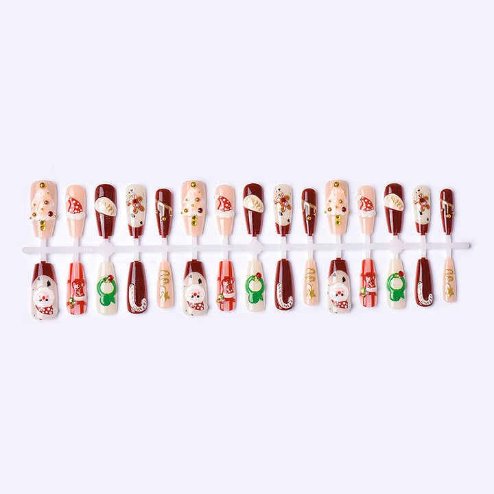 Holiday-Themed Decorative Press-On Nails Kalsten