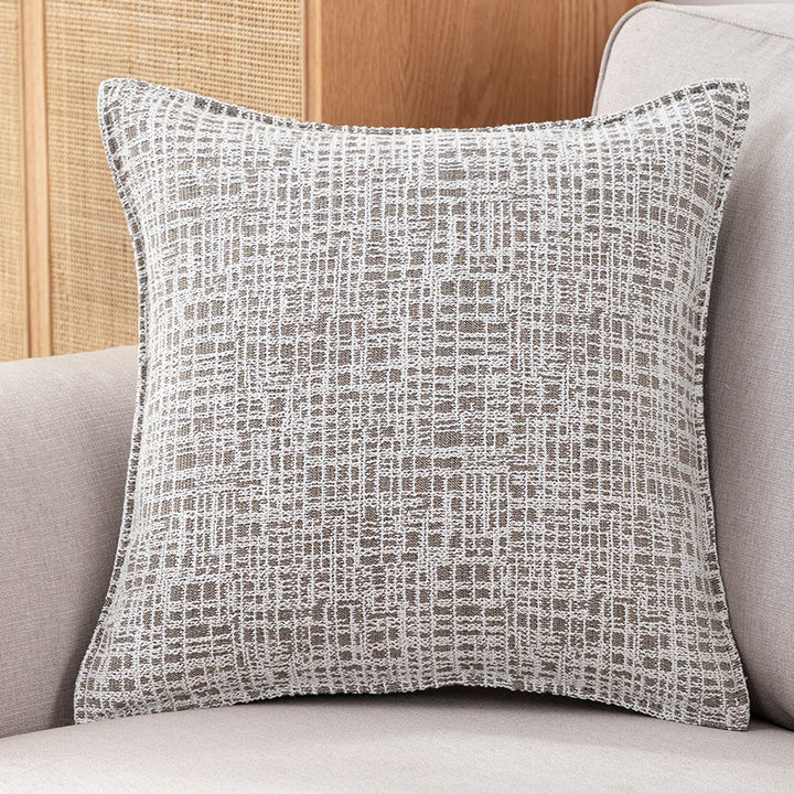 Padded Geometric Decorative Pillow
