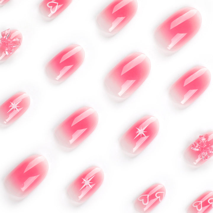 Artificial Nail Art with Romantic Design Kalsten