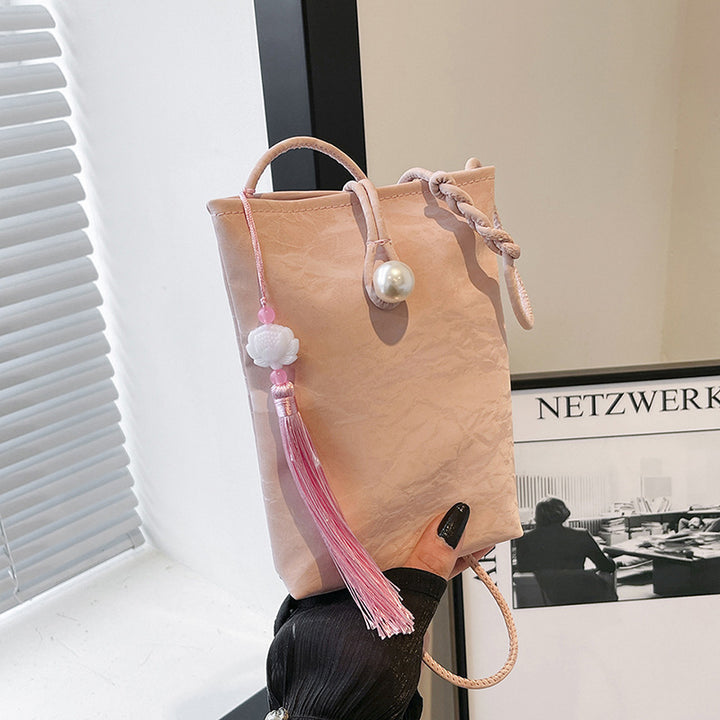 Elegant Textured Mini Crossbody Bag Kalsten