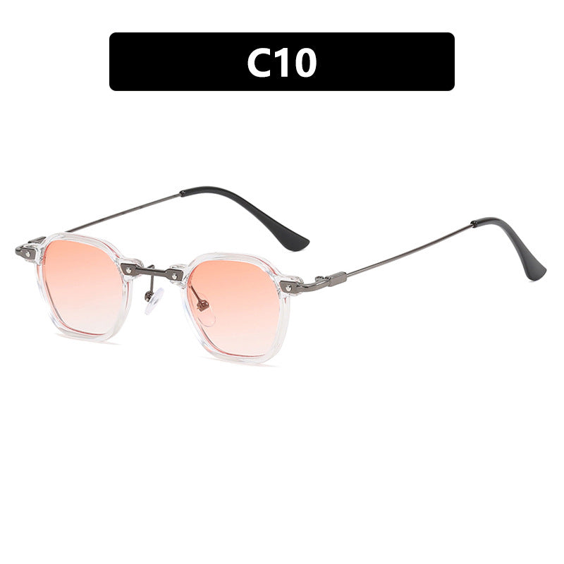 Ladies stylish sunglasses with unique hexagonal shape and sturdy frame Kalsten