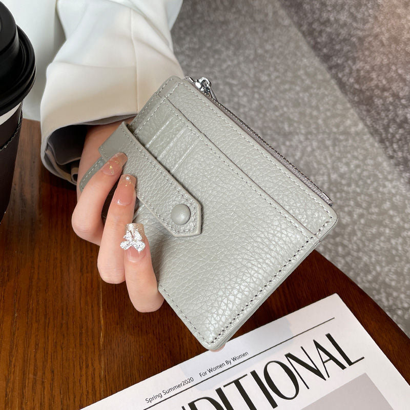 Compact Leather Zip Cardholder Kalsten