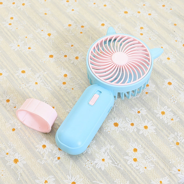 Ladies Portable Handheld Fan with Cute Bear Design Kalsten