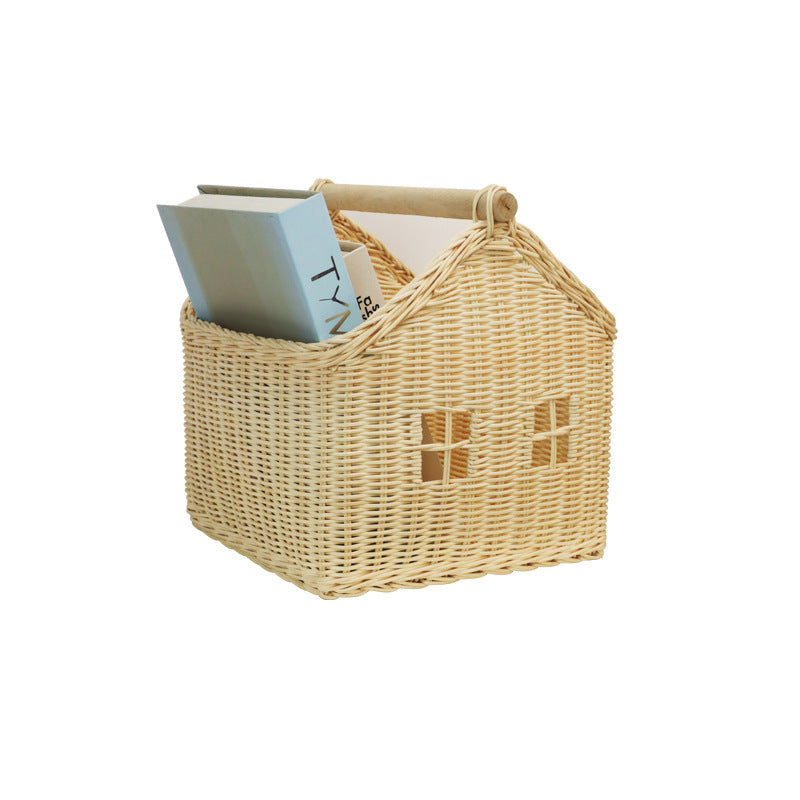 Woven House-Shaped Storage Basket Kalsten