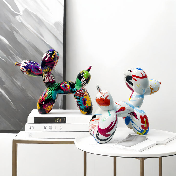 Colorful Balloon Dog Sculpture Kalsten