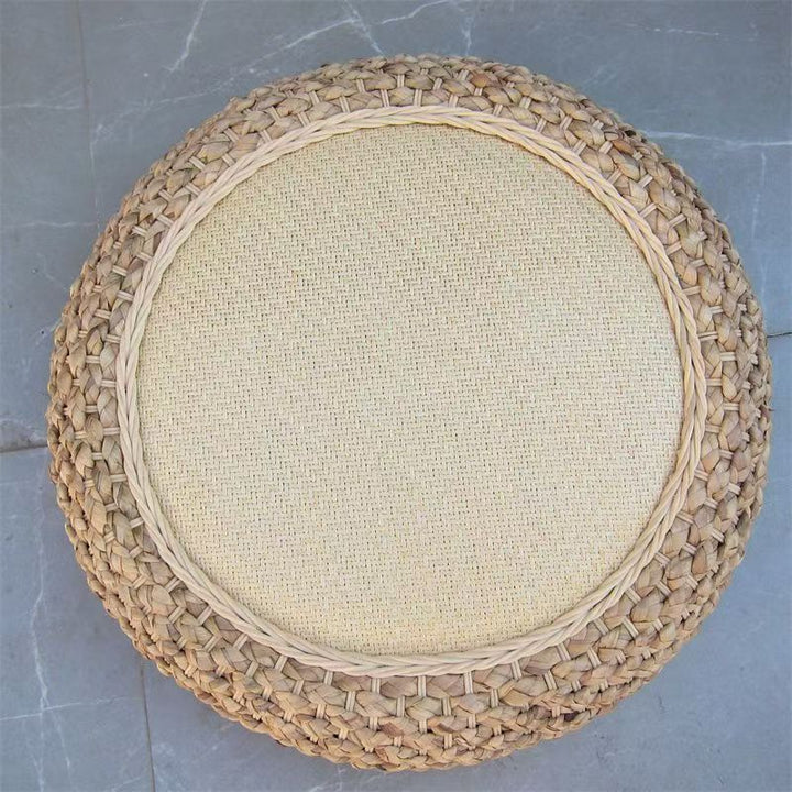 Handcrafted Braided Seat Pouf Kalsten