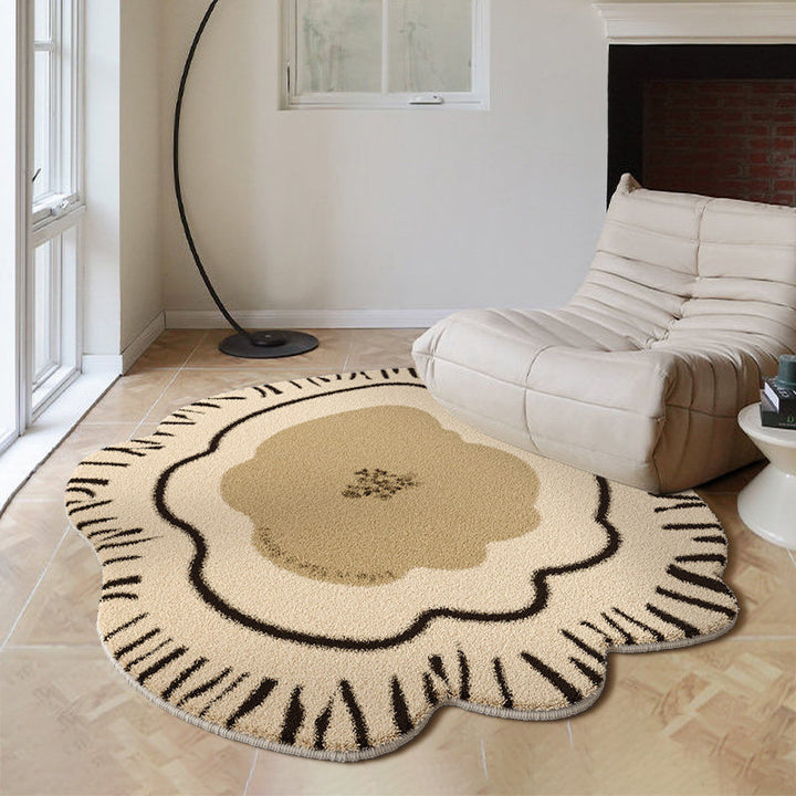 Floral Shaped Area Rug