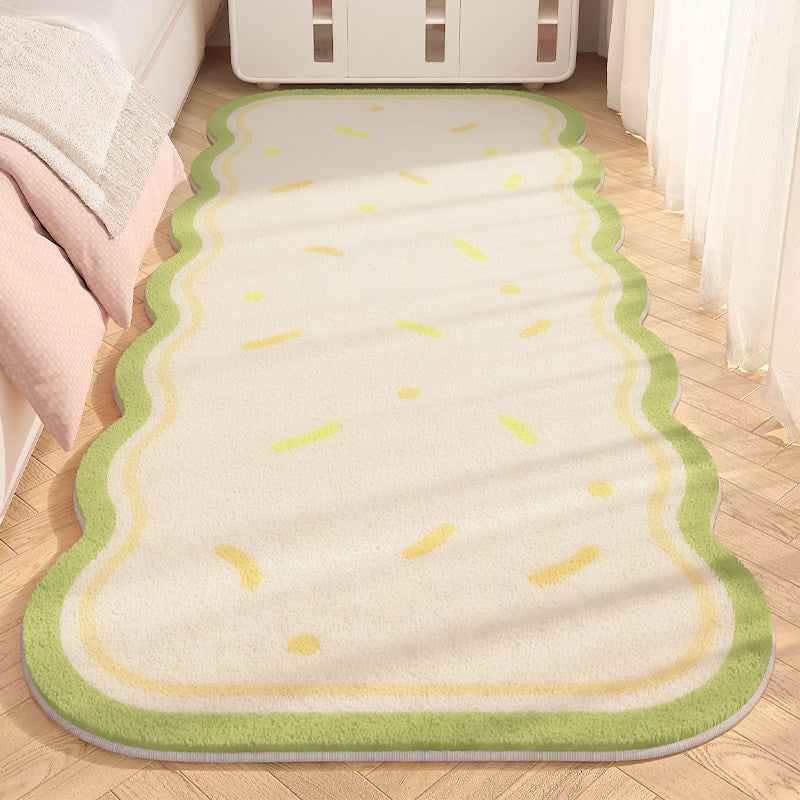 Cozy Heart-Shaped Plush Area Rug
