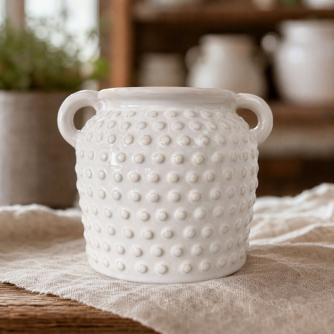 Elegant ceramic container with patterns Kalsten