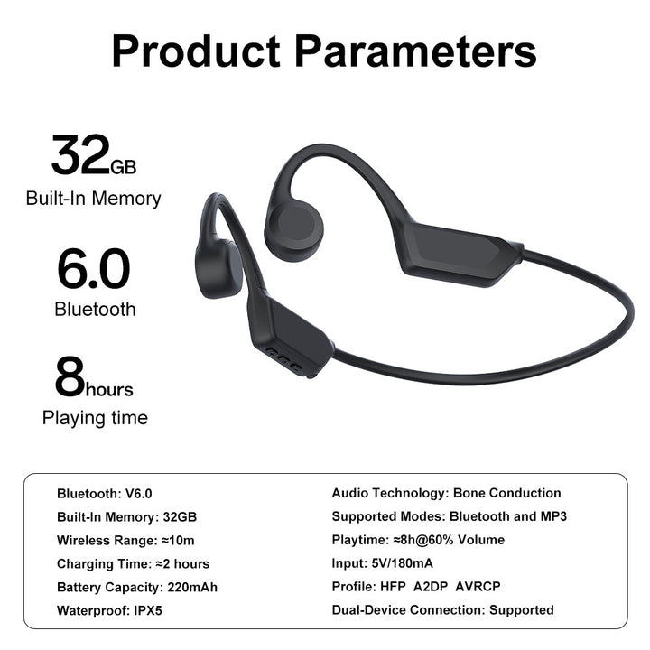 Bone Conduction Wireless Earphones Kalsten