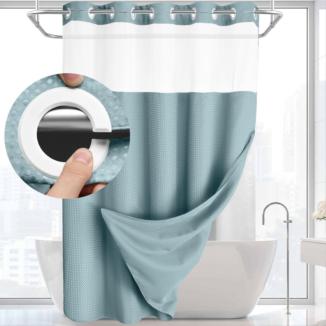 Textured Weave Shower Curtain Kalsten