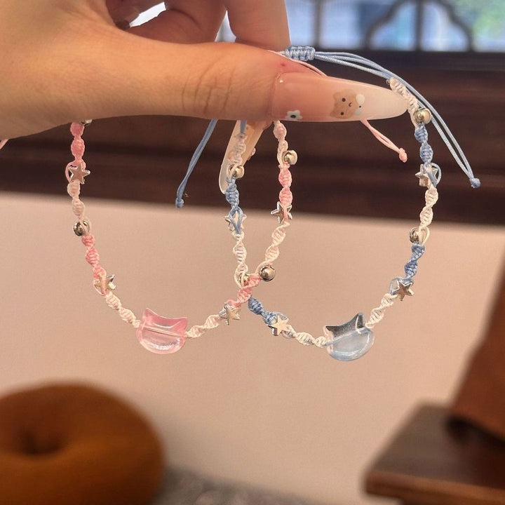 Adjustable Cat-Themed Charm Bracelet Kalsten