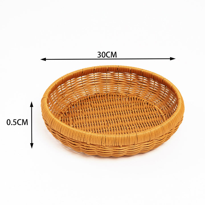 Handwoven Decorative Serving Tray Kalsten