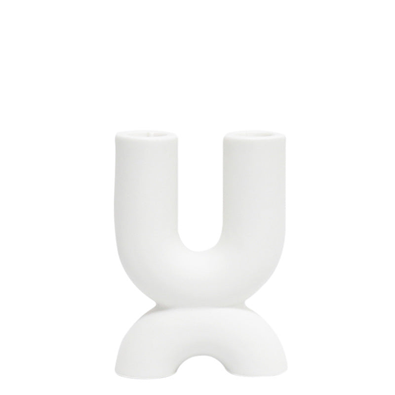 Sculptural Ceramic Candle Holder Kalsten
