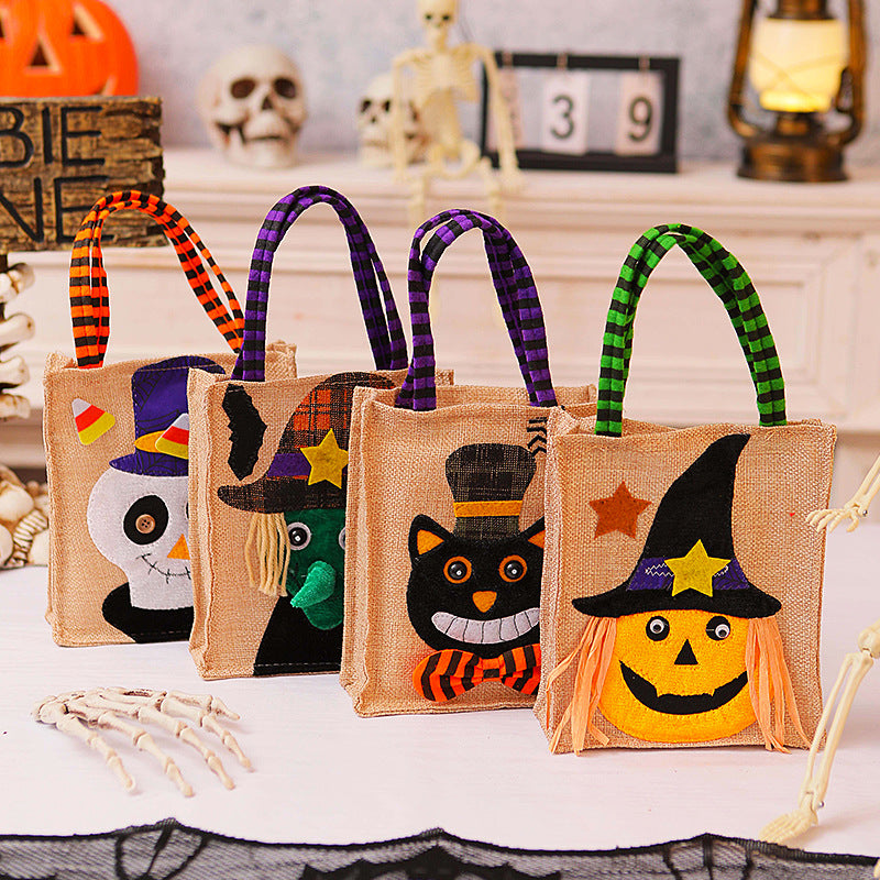 Halloween Shopping Bag with Cat Motif Kalsten