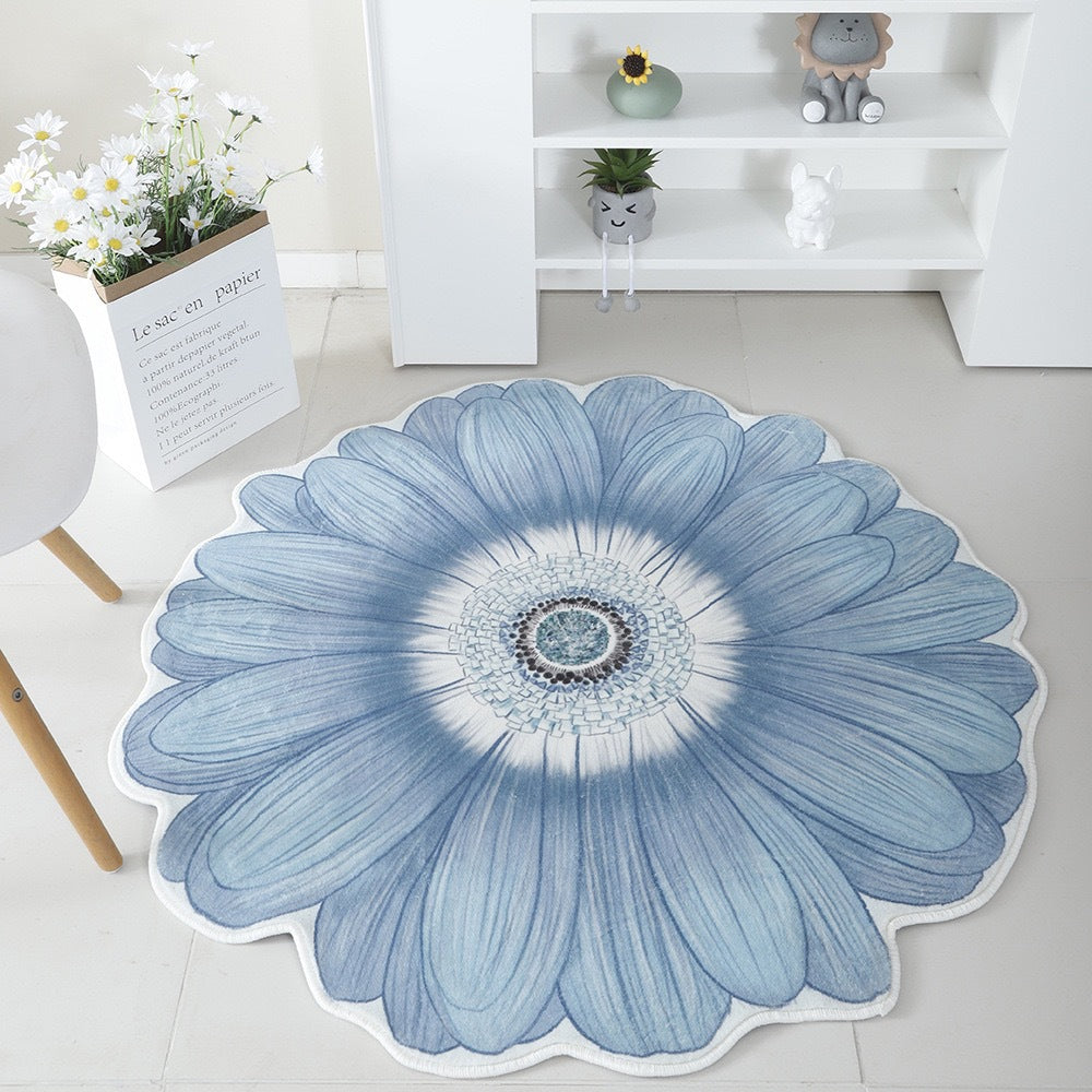 Floral Print Round Area Rug Kalsten