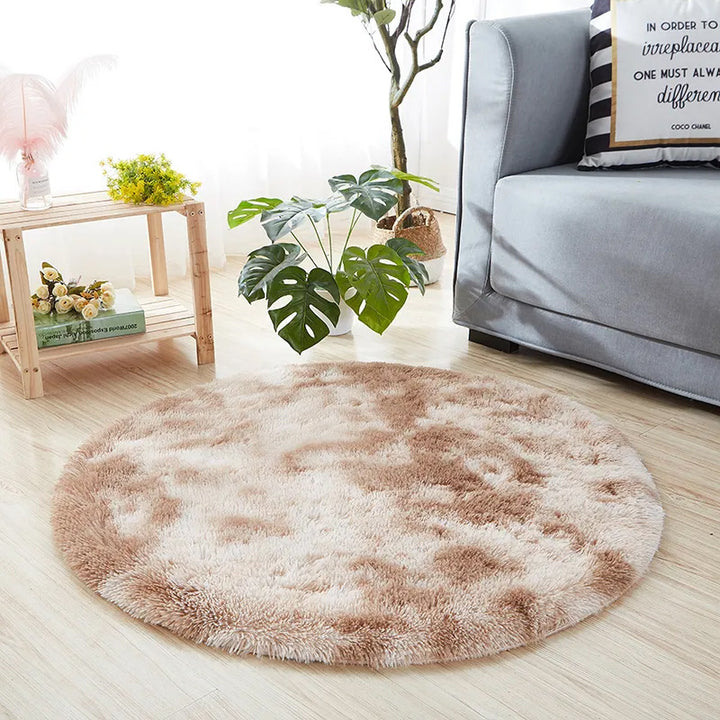 Plush Circular Area Rug Kalsten