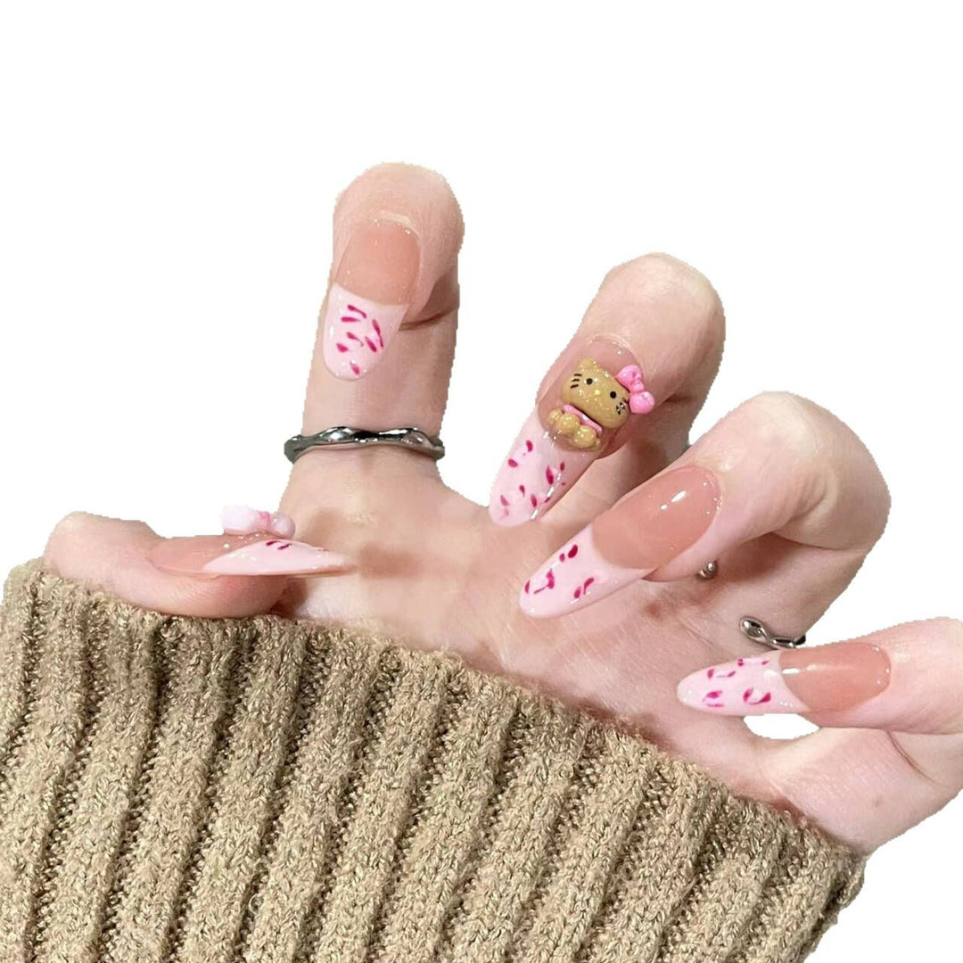 Decorative Animal-Themed Press-On Nail Extensions Kalsten