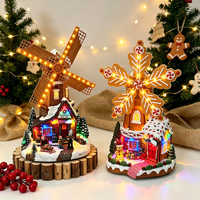 Illuminated Windmill Decor Kalsten