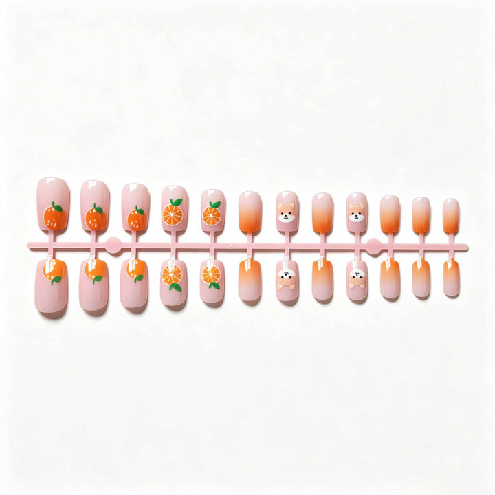 Playful Animal and Fruit Nail Art