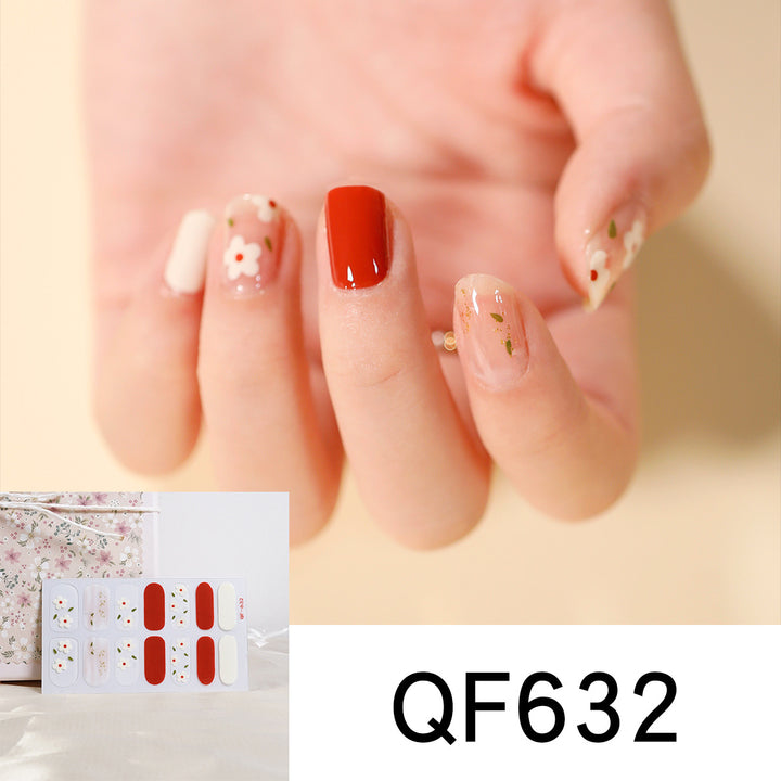 Artificial nail design with heart motif Kalsten