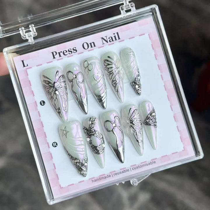 Artistic Reusable Press-On Nail Set