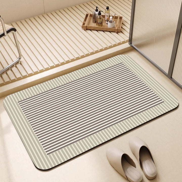 Geometric Pattern Textured Bath Mat Kalsten