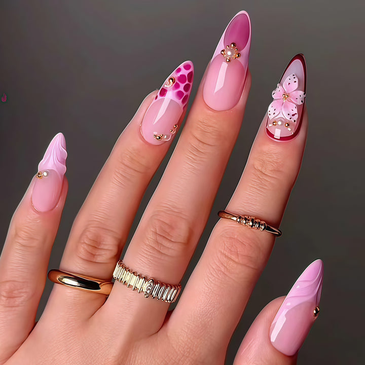 Premium Floral Nail Art Extensions Kalsten