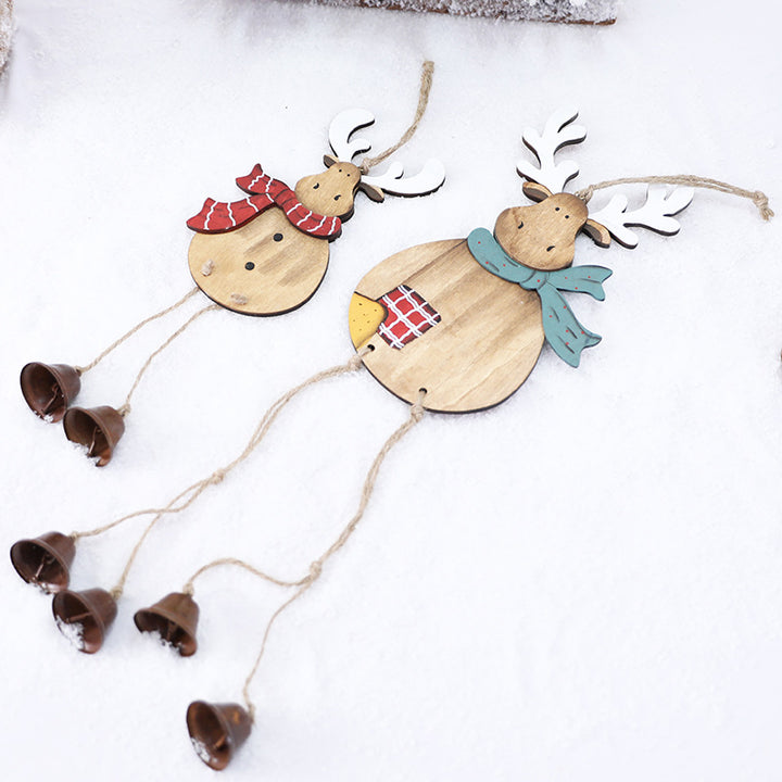 Wooden Reindeer Hanging Ornament