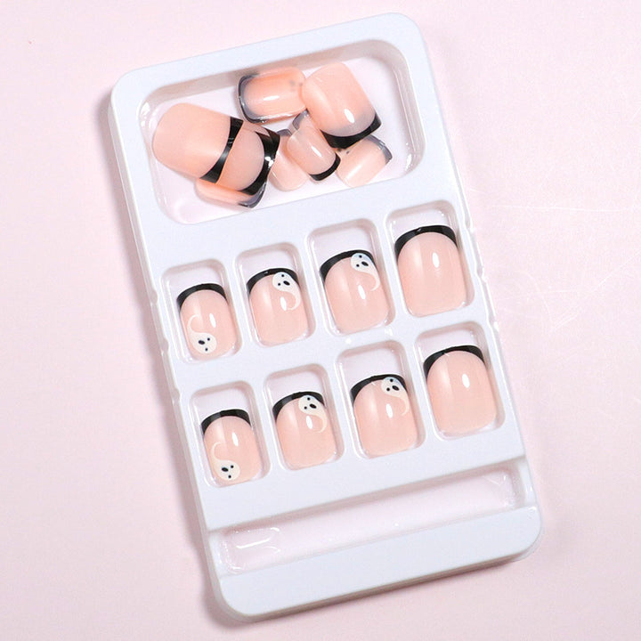 Artistic Ghost-Themed Press-On Nail Set Kalsten