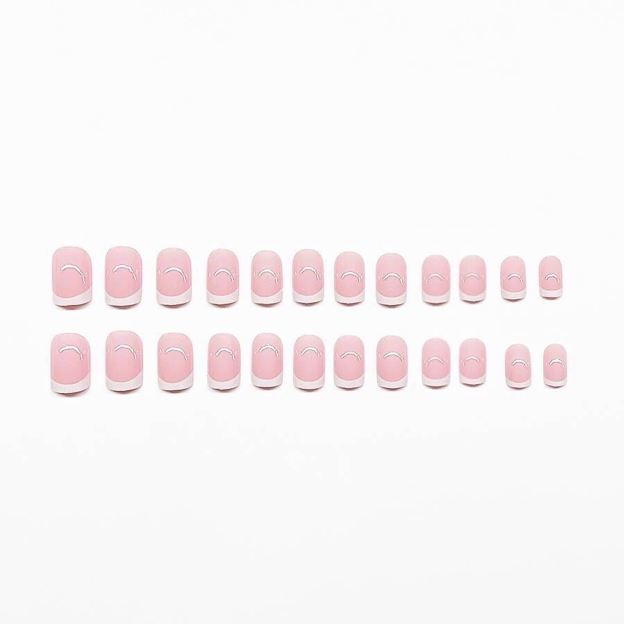 Elegant French Tip Press-On Nail Set Kalsten