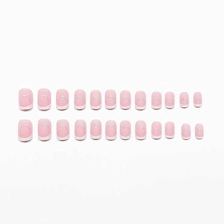 Elegant French Tip Press-On Nail Set Kalsten
