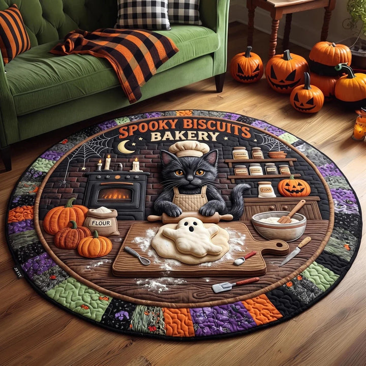 Halloween Themed Round Area Rug