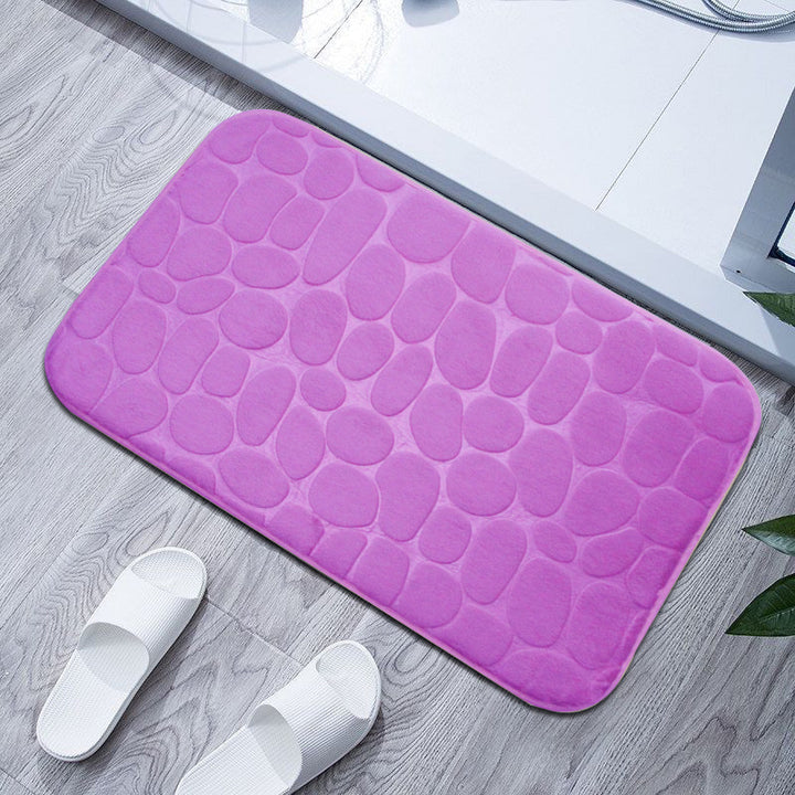 Plush Textured Bath Mat Kalsten