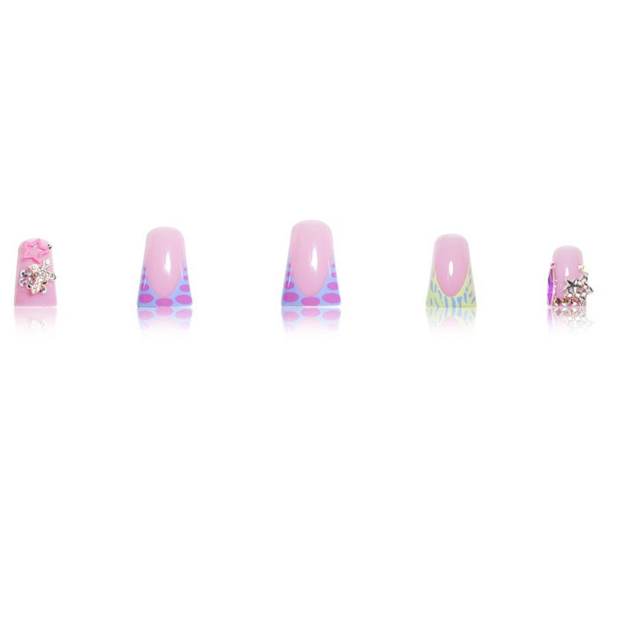 Decorative Stiletto Press-On Nail Art Set Kalsten