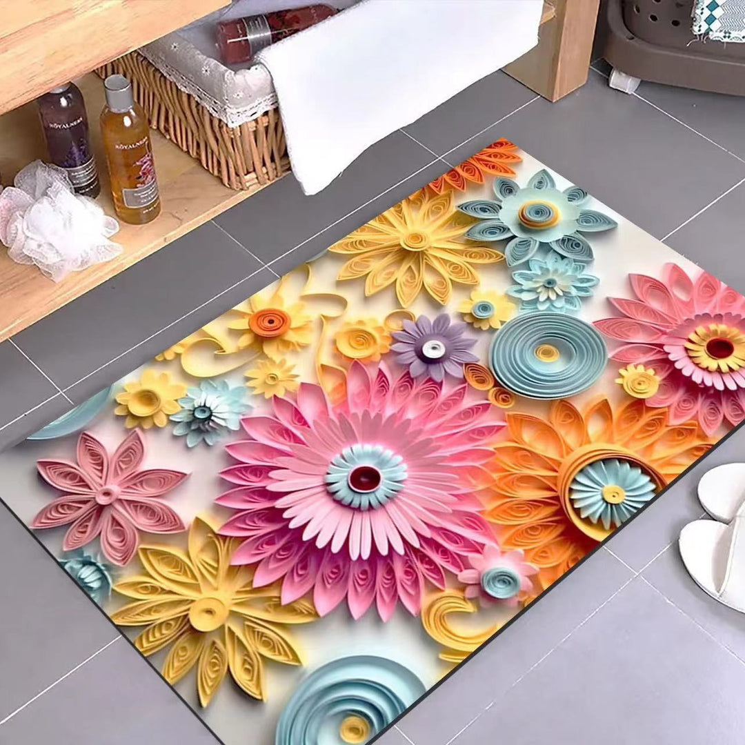 Floral Pattern Mat